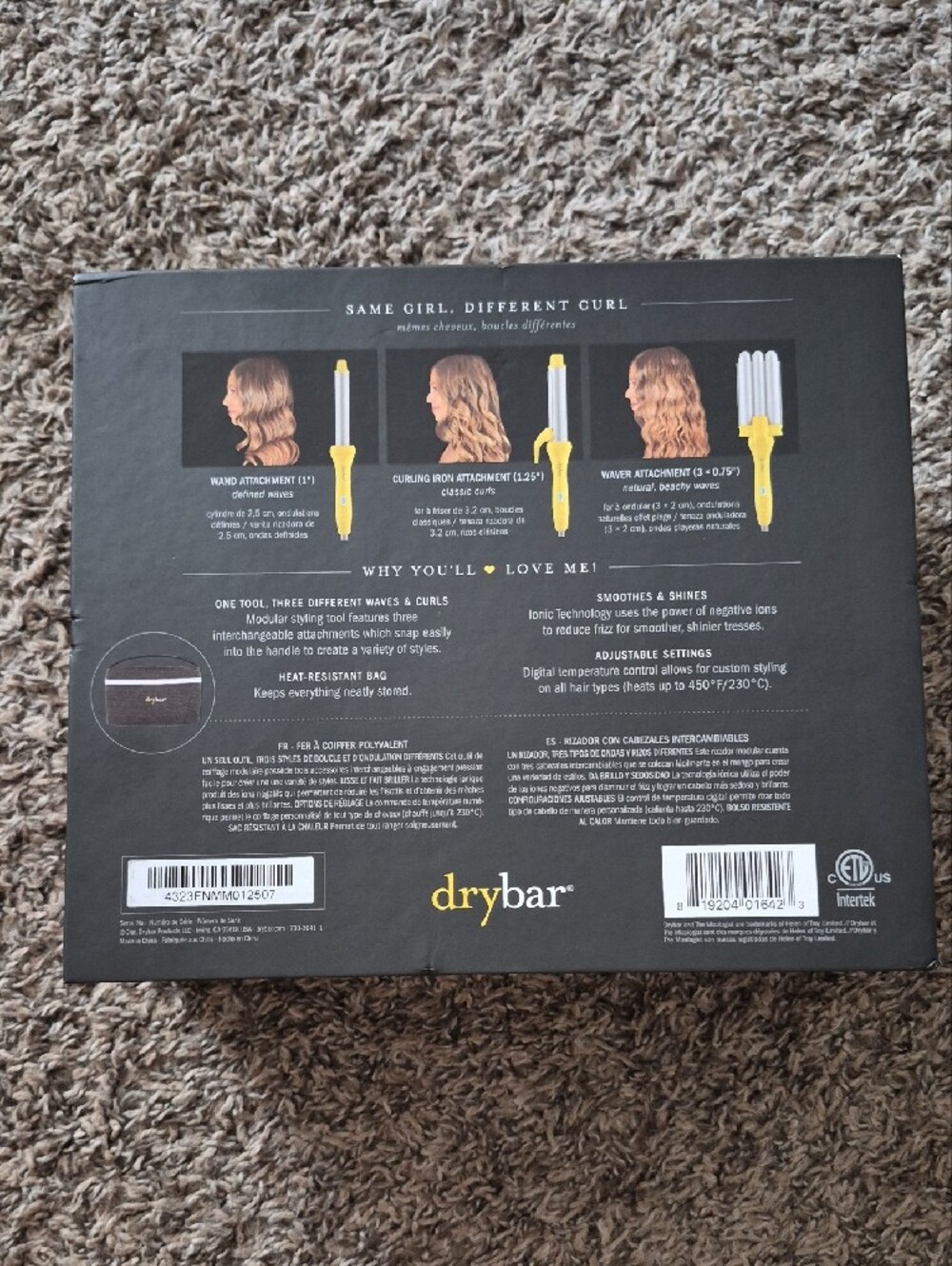 Drybar The Mixologist Interchangeable Styling Iron - Yellow and Silver - Picture 3 of 4